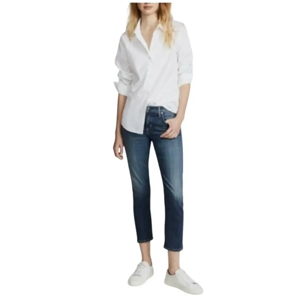 CoH Emerson Slim Boyfriend Jeans Button Fly Straight Leg Medium Wash, 28
